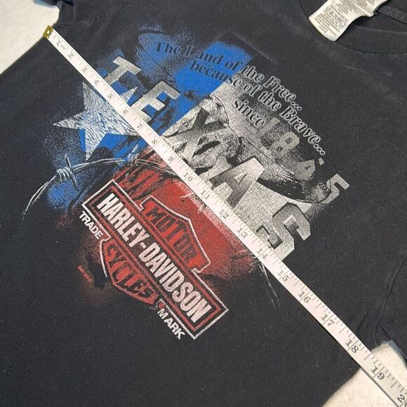 Harley-Davidson Motorcycle Tshirt Texoma Sherman TX Sz M Black Short Sleeve 2012 - Picture 7 of 8